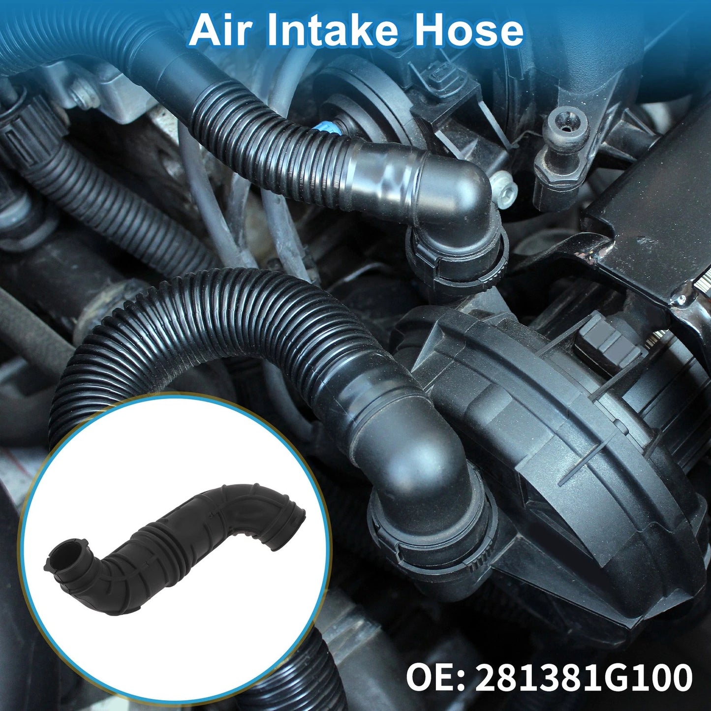 Engine Air Intake Hose for Kia Rio II (2008–2011) No. 281381G100