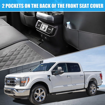 Set of 2 Front Seat Cover Cushions for Ford F150 F250