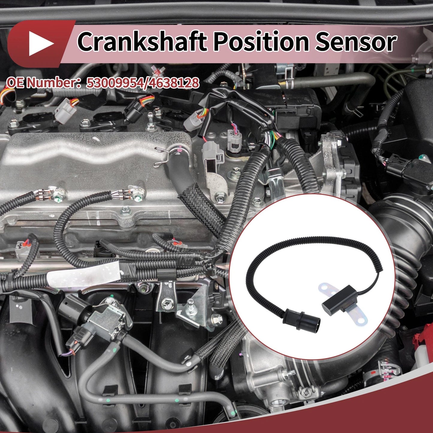 Crankshaft Position Sensor for Jeep Cherokee 1991–2001 No. 53009954 1 Pc