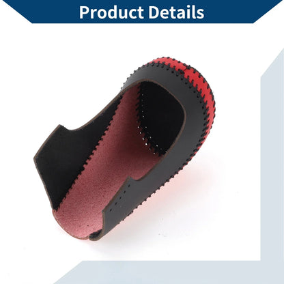 Car Gear Shift Knob Cover for Chevrolet Malibu Red Black Faux Leather