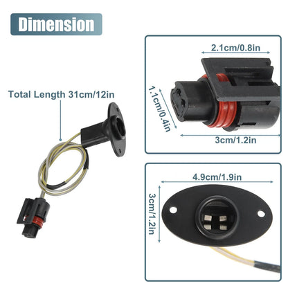 2 x License Plate Light Wiring Harness Socket for Dodge Ram 1500 (2009-2018)