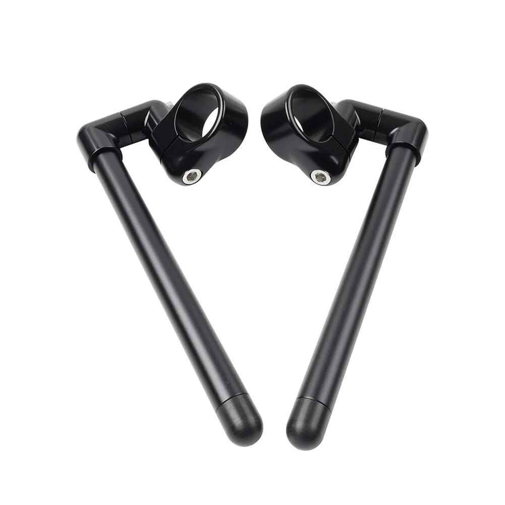 46MM Black Cafe Racer 7/8" Clip-On Handlebar for Motorcycle