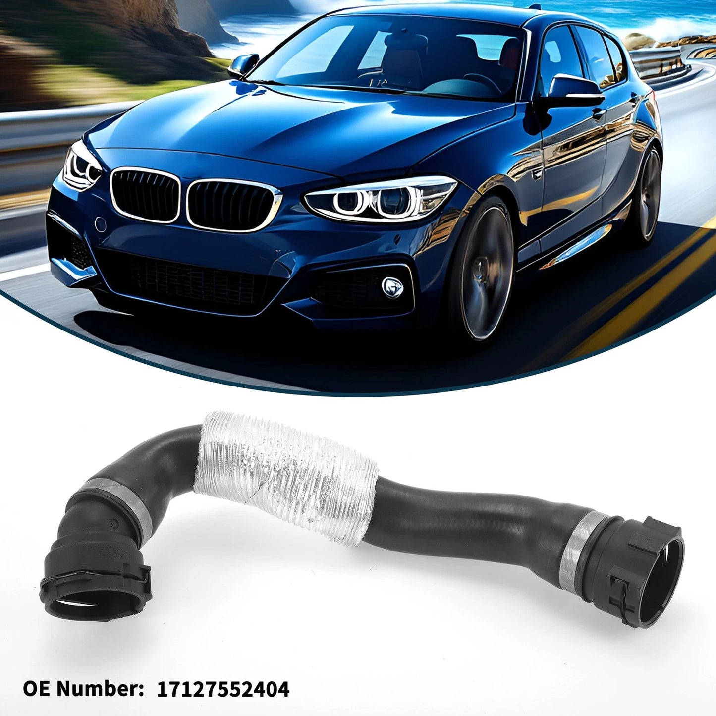 Radiator Hose No.17127552404 for BMW 1 Series (2006–2013) Cooling Tube