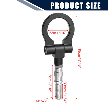 Tow Hook Screw for Mazda 3 (2004–2009) - Black Round Front Rear Bumper Ring