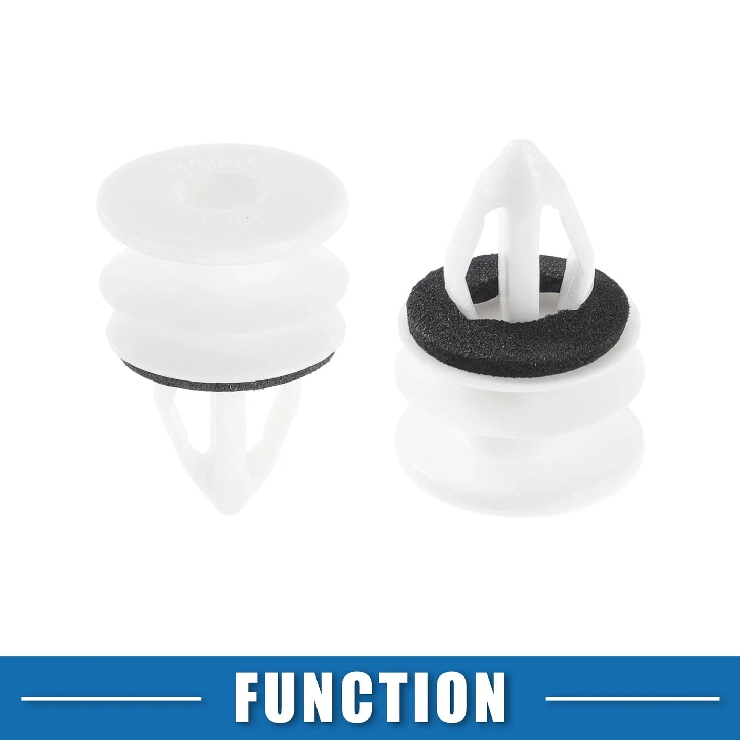 30 x Door Panel Clips for Chevrolet - Plastic White