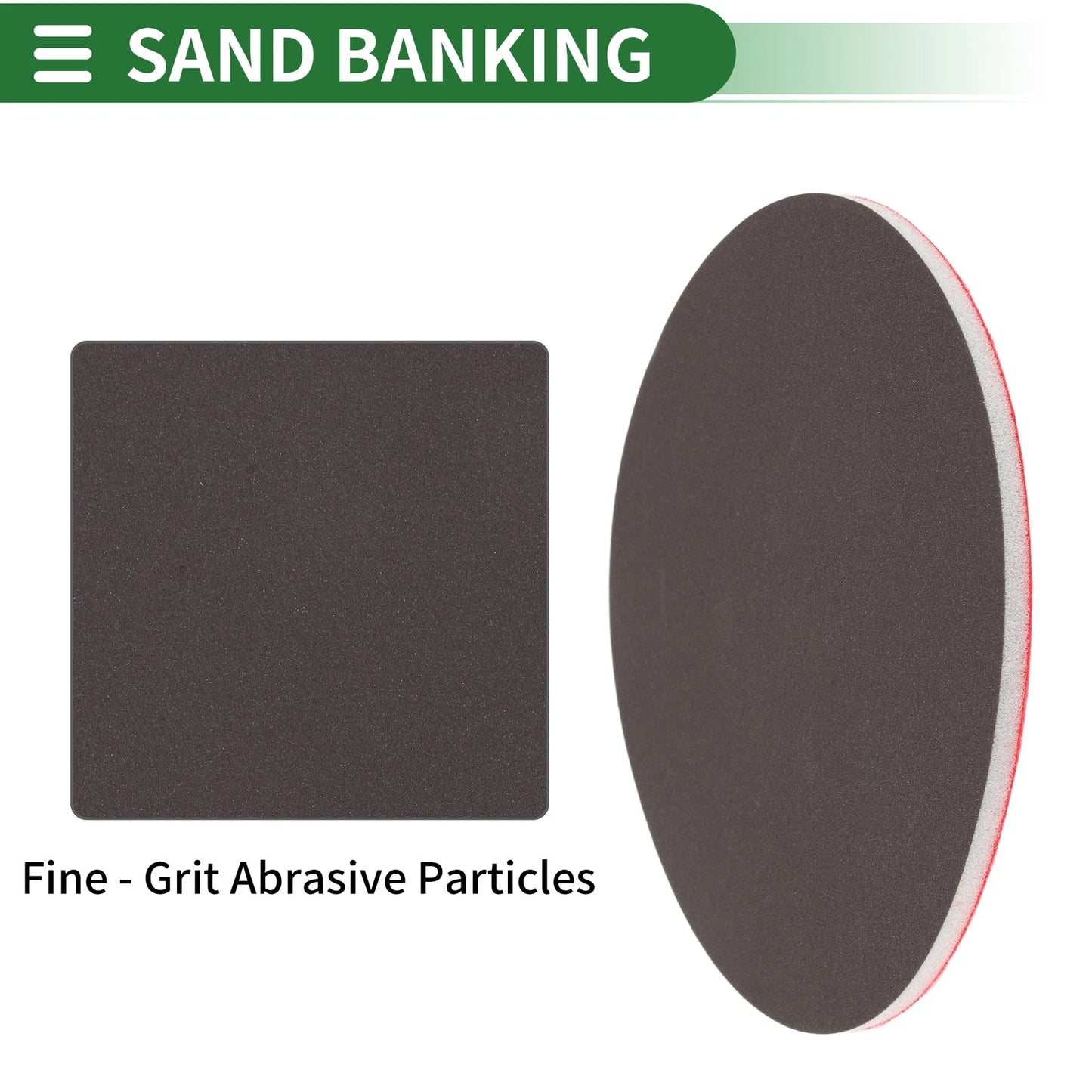 Set of 12 Sanding Sponge Pads 5.91"x5.91" P2500 Washable Reusable