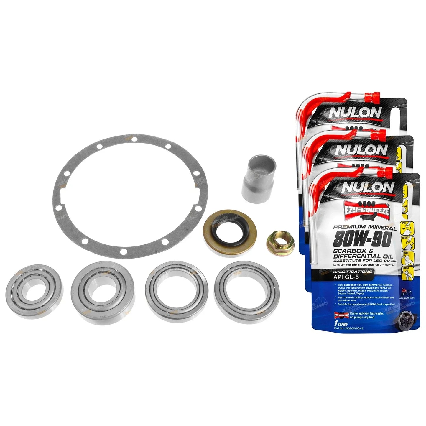 Rear LSD Diff Bearing Rebuild + Oil for Toyota 4Runner YN60 YN63 (1985–1989)