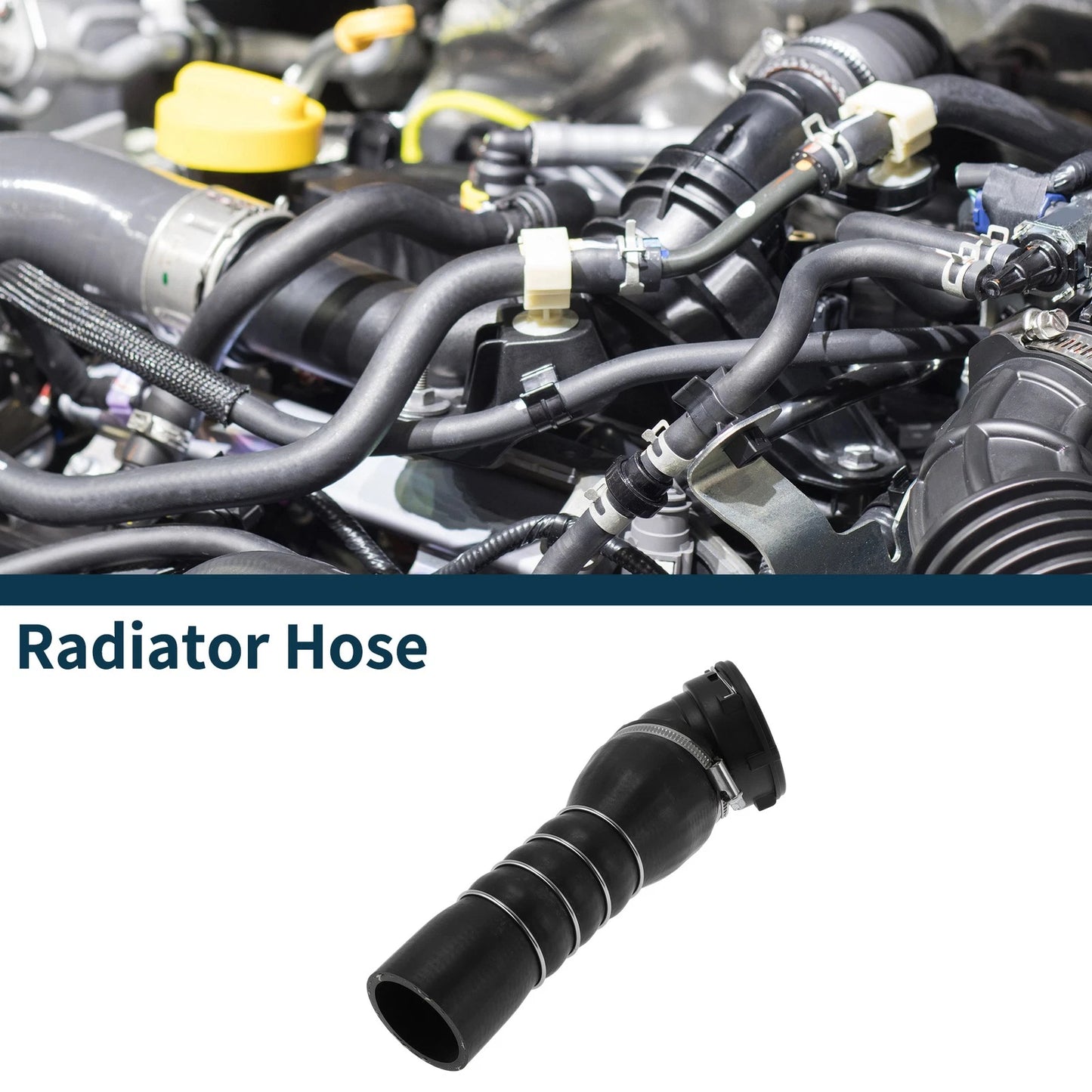 Radiator Hose for BMW 5 Series E60 (2005–2009) No. 11617808416 Black