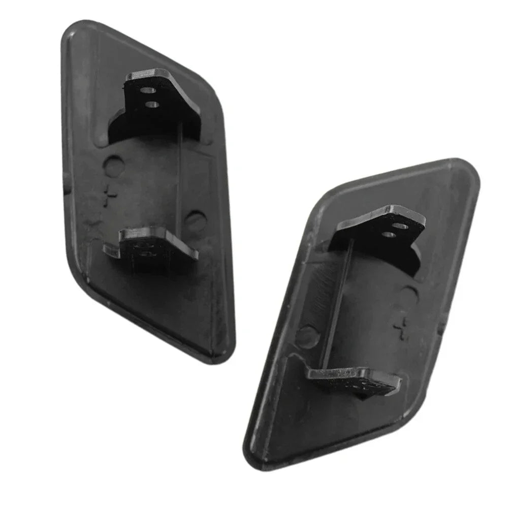 Headlight Washer Nozzle Cover Caps Black for BMW X3 (2011-2014)