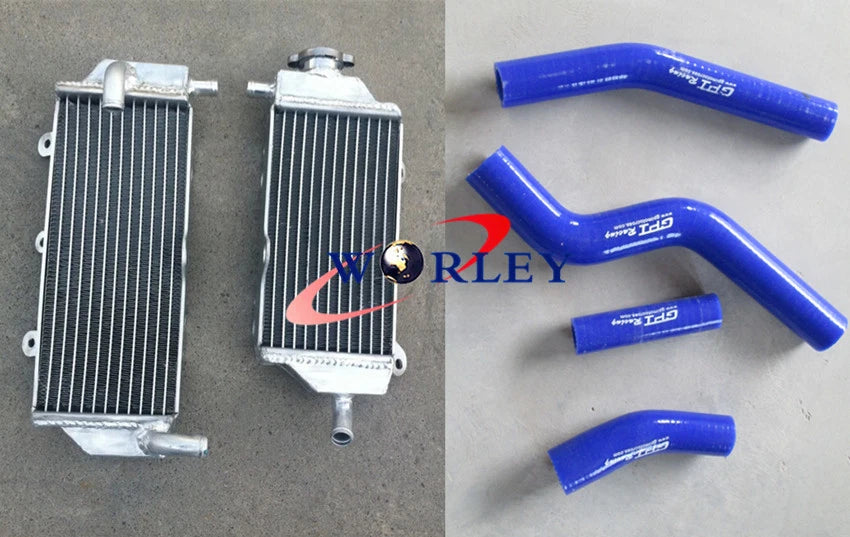 Aluminum Radiator with Black Silicone Hose for Yamaha WR450F (2012–2015)