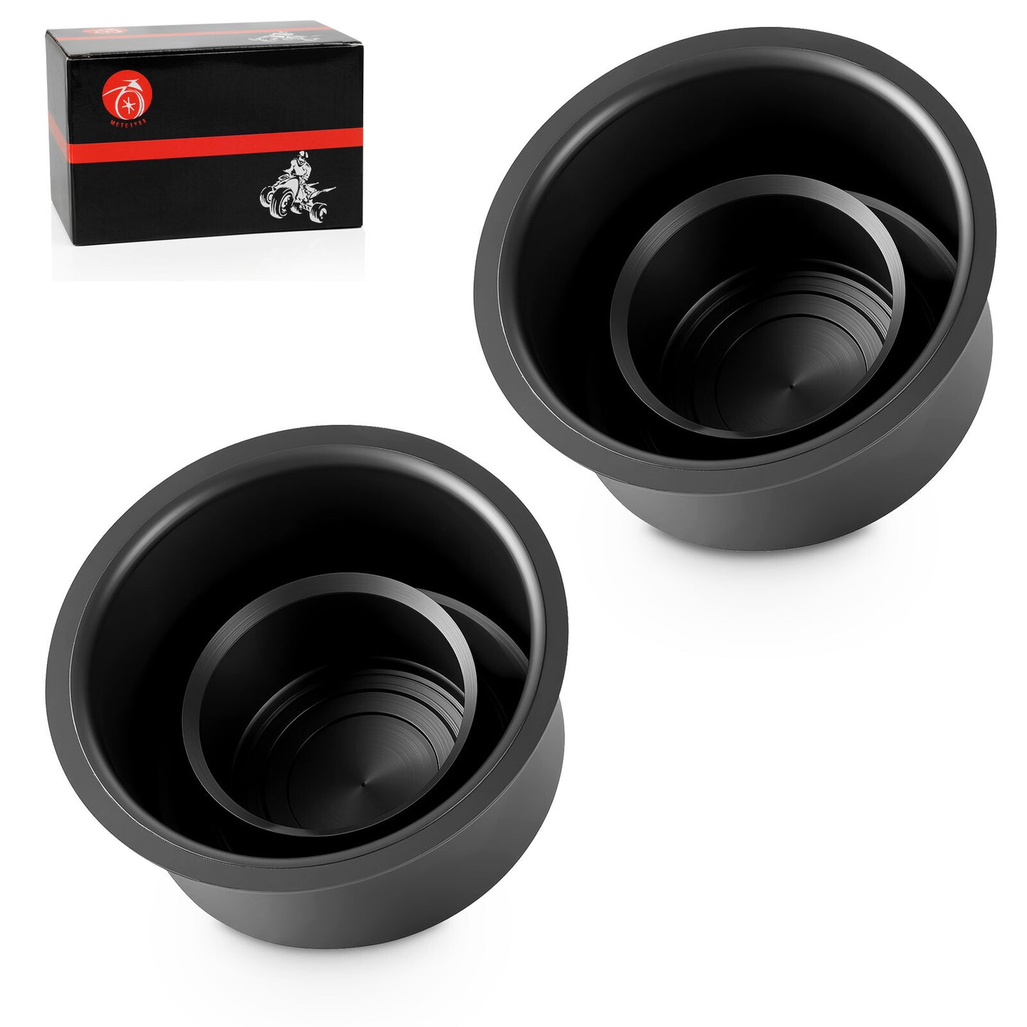 2 Wheel Center Dust Hub Cap for Yamaha Rhino 660 700 Grizzly 450 (2004–2014)