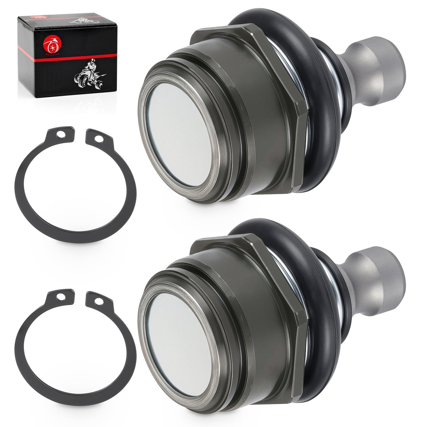 2X Front Lower A Arm Ball Joints for Kawasaki Prairie 300 400 (1999–2006)