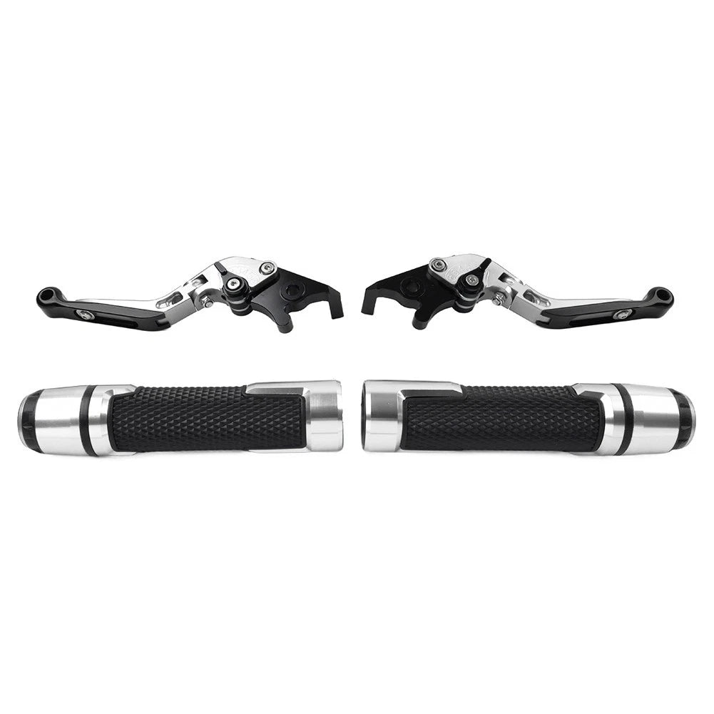 Set of 2 Handlebar Grips Brake Clutch Levers for BMW F800GS/F700GS (2008–2018)