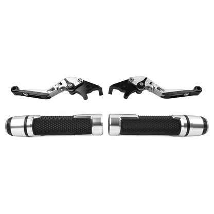 Set of 2 Handlebar Grips Brake Clutch Levers for BMW F800GS/F700GS (2008–2018)