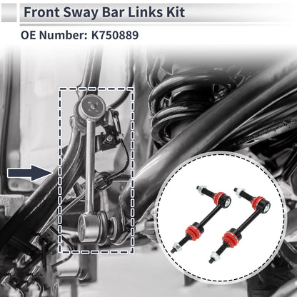 Set of 2 Front Stabilizer Bar Links for Dodge Ram 2500 (2014–2022) No.K750889