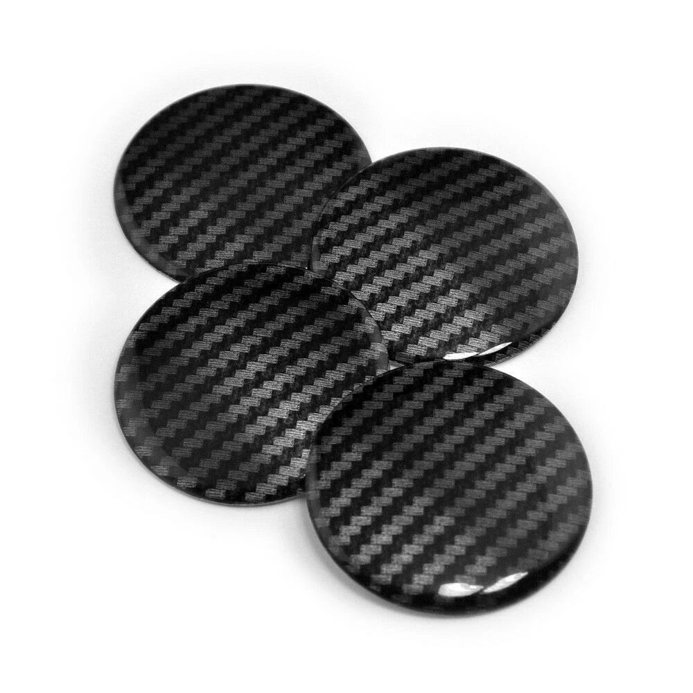 4x 50mm Aluminum Hub Center Cap Shell Sticker Paster Decor for Car