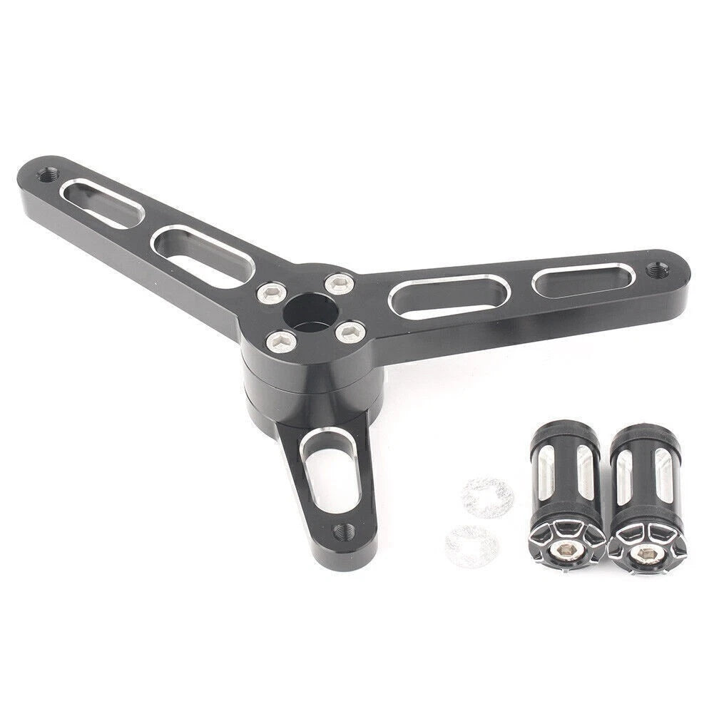 CNC Upper Fork Boot Slider Cover Black for Harley Street Glide FLHX FLHXS (2014–2023)