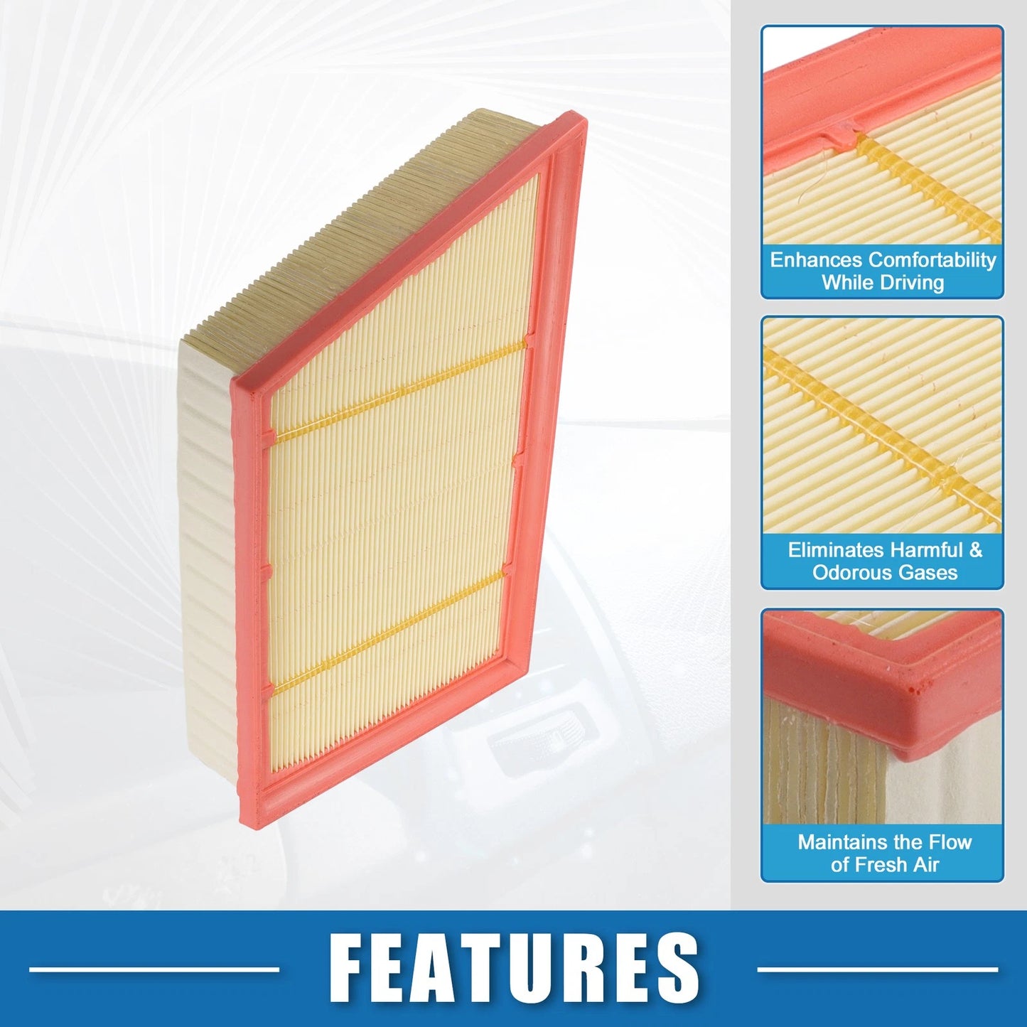 Cabin Air Filter No.LR029078 & Engine Air Filter for Land Rover Discovery Sport (2015–2023)