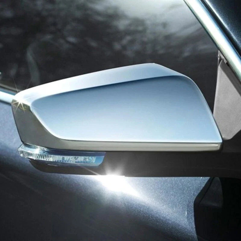2 x Chrome Rear Side Door View Mirror Cover Caps for Chevy Impala (2014–2020)