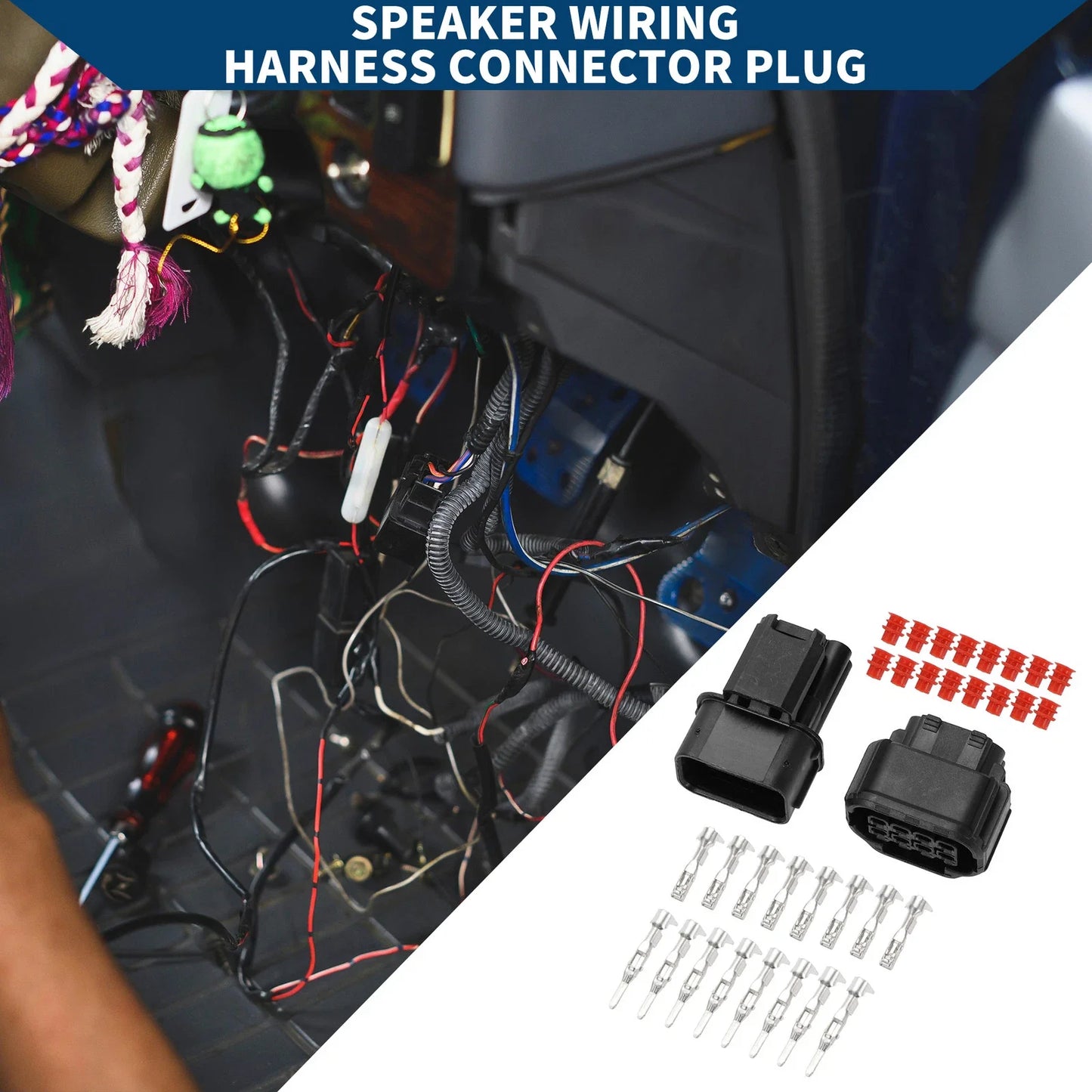 8 Pin Speaker Wiring Harness Connector for Honda