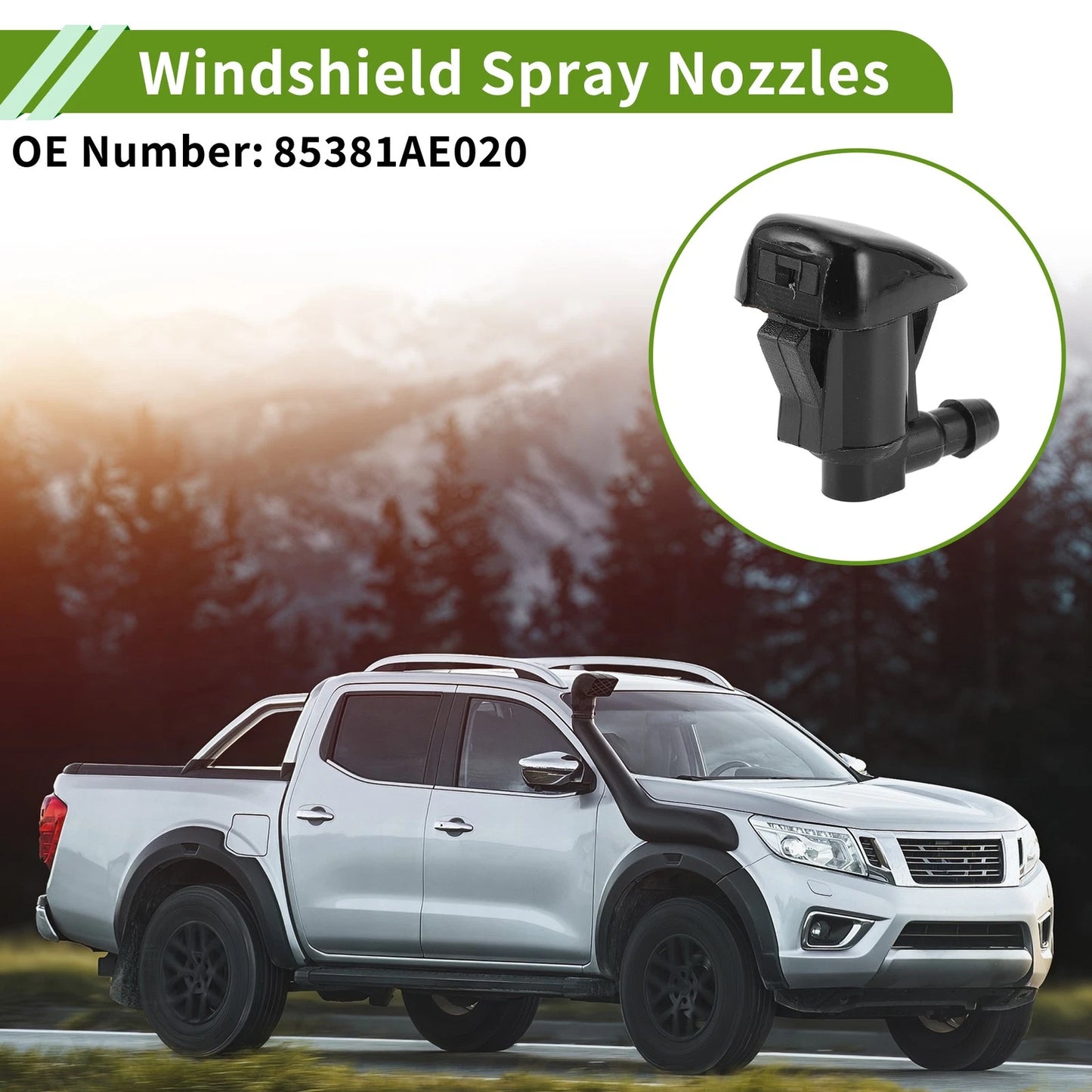 Windshield Washer Nozzle Set for Toyota (No. 85381AE020)