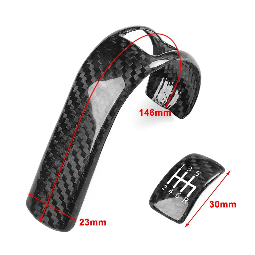 Gear Shift Knob & Engine Start Stop Button Cover Trim for Nissan GTR R35 (2008–2016)