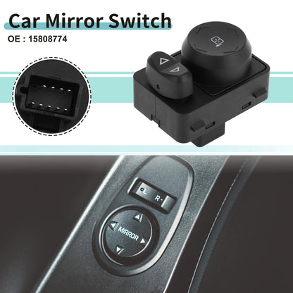 Car Mirror Switch for Chevrolet Traverse (2009–2017) No. 15808774 Black Metal