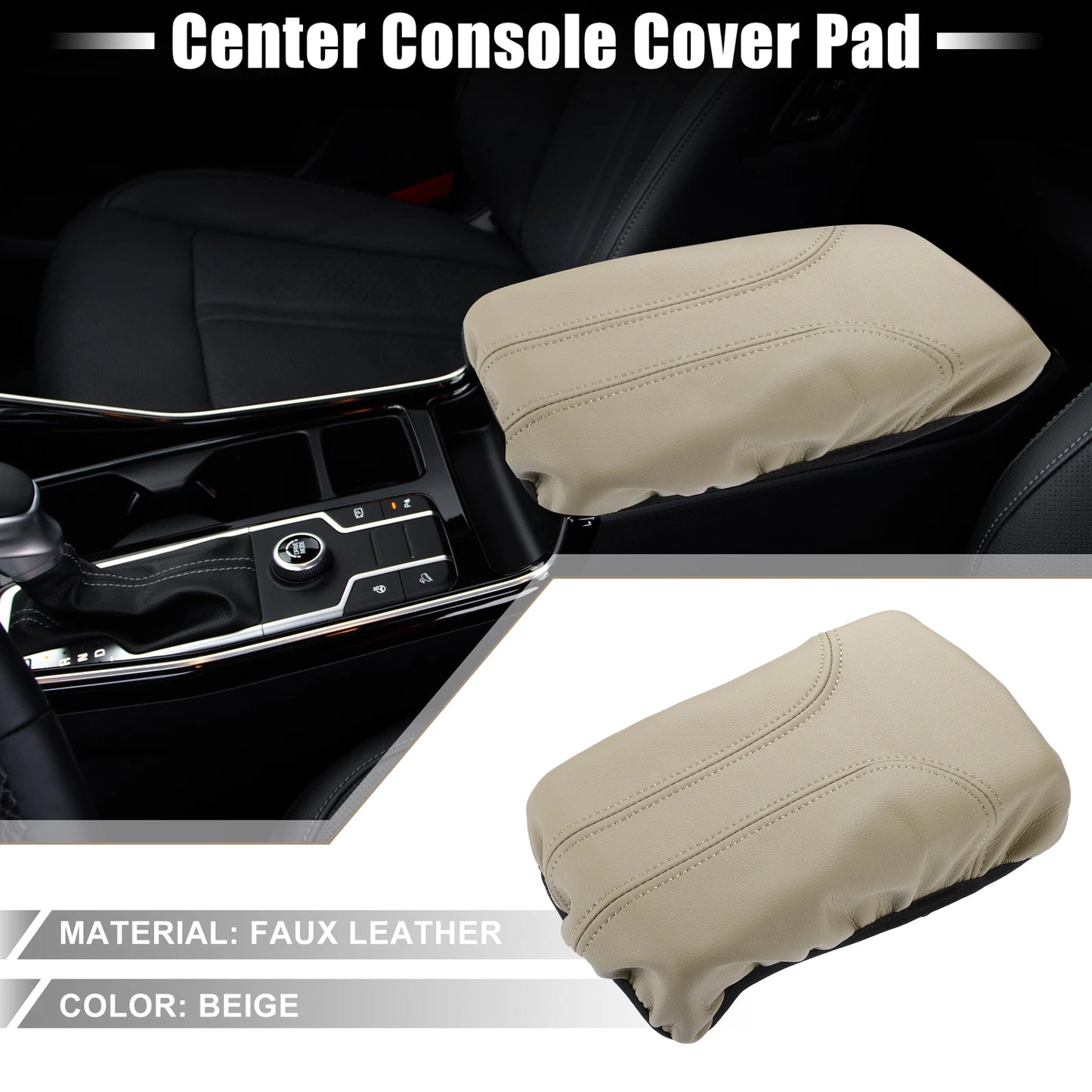 Armrest Cover Trim for Nissan Rogue (2014–2020) Beige