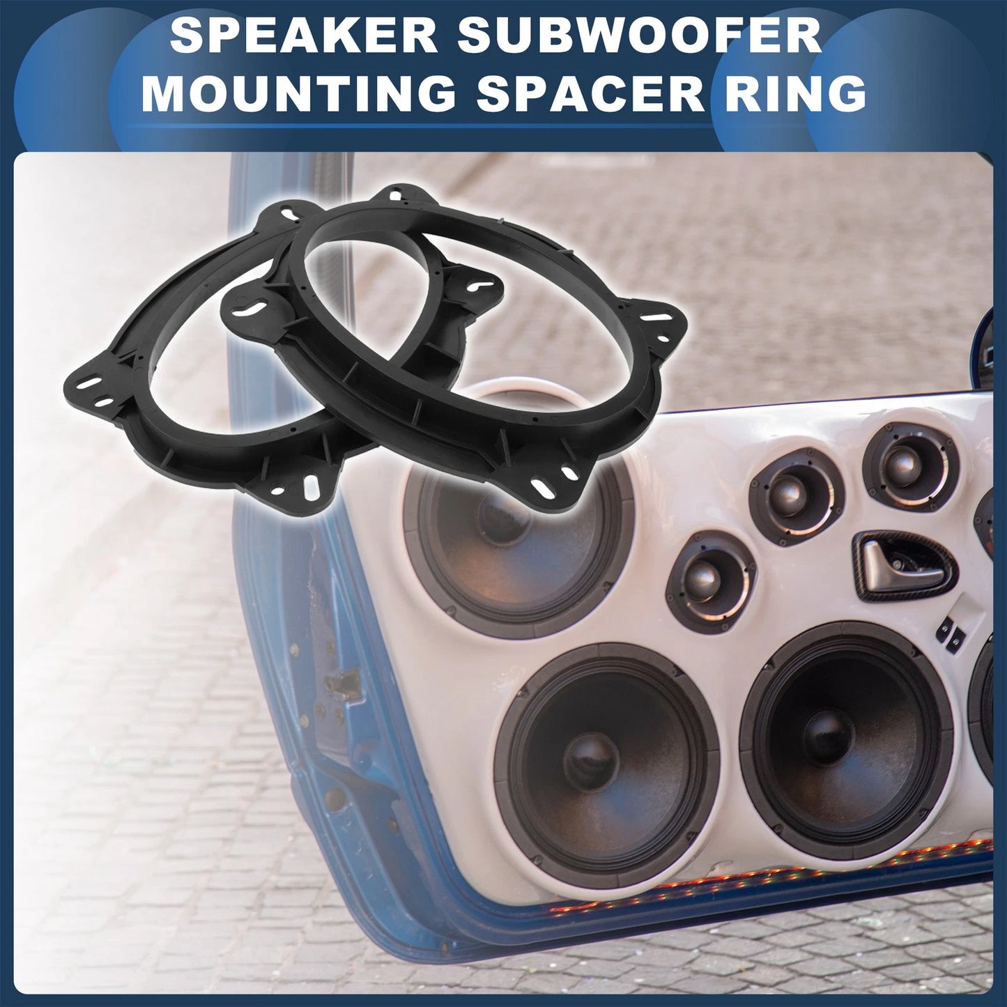 2X Speaker Spacer Ring Tweeter Adaptor for Toyota 6x9"