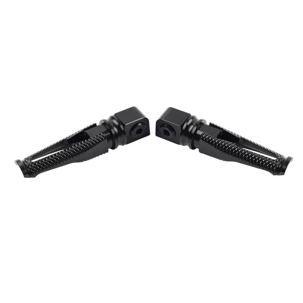 Black Passenger Rear Footrest Pegs for Kawasaki Z300 400 650 900 ZX6R (2015-2023)