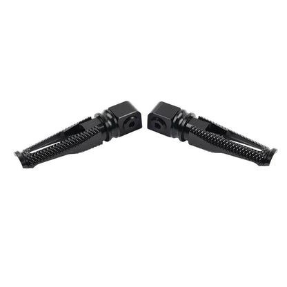 Black Passenger Rear Footrest Pegs for Kawasaki Z300 400 650 900 ZX6R (2015-2023)