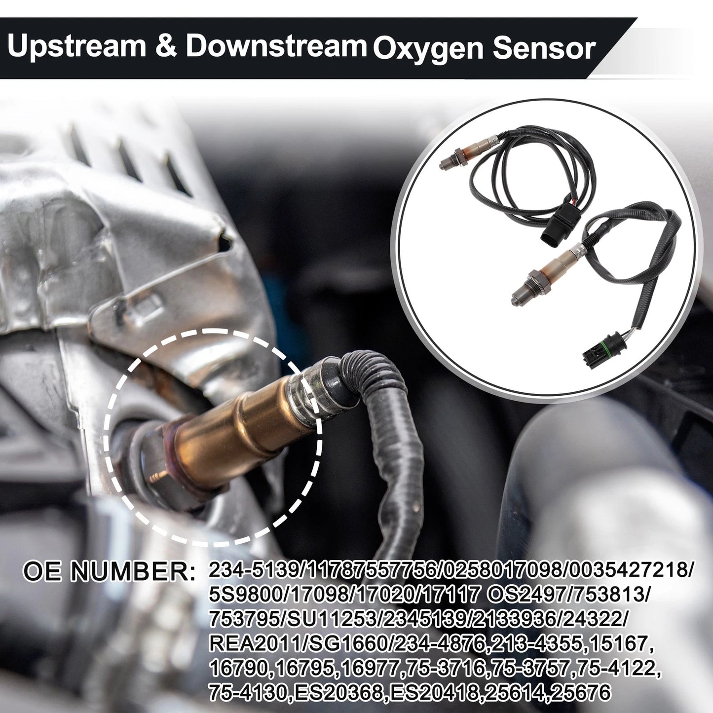 Upstream & Downstream Oxygen Sensors for BMW 128i L6 3.0L (2013-2018) 234-5139