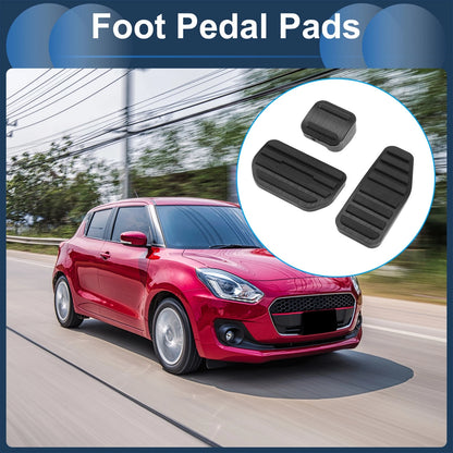 3 Pcs Accelerator Pedal Covers for Suzuki Swift (No Mark, Black)
