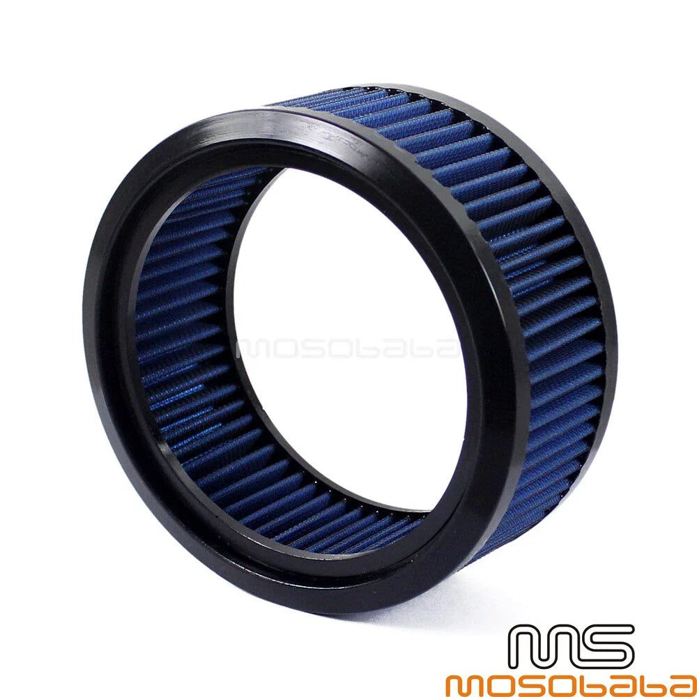 Blue Round Air Filter for Harley Dyna Fat Bob Low Rider Iron 883/1200 (2006-2023)