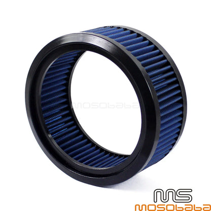 Blue Round Air Filter for Harley Dyna Fat Bob Low Rider Iron 883/1200 (2006-2023)