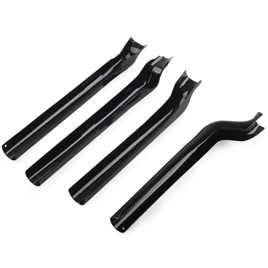 Black Rear Swingarm Tube Covers for Harley Heritage Softail Classic (2000-2011)