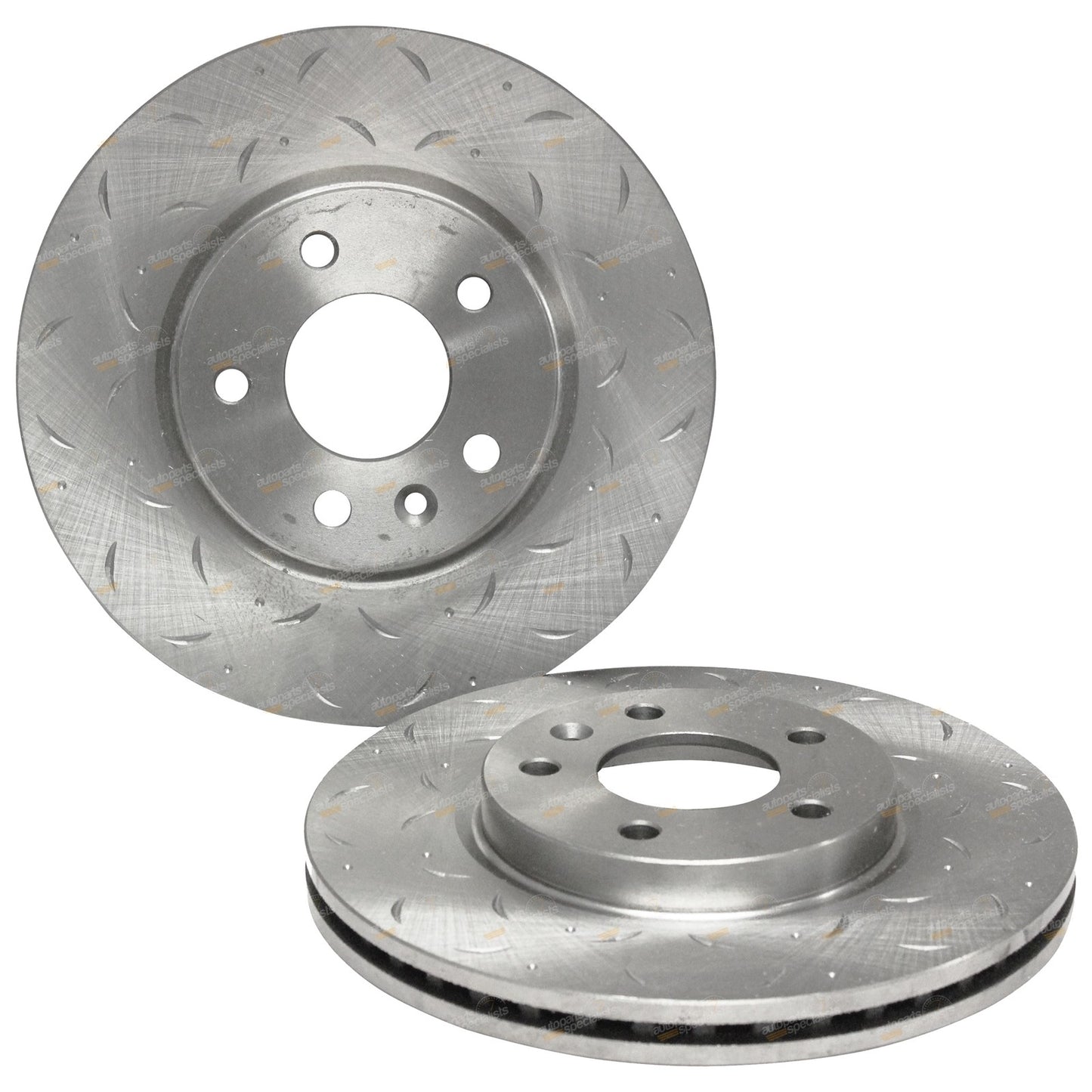 Front Slotted Dimple Drilled Brake Rotors for Cruze JG JH (2009–2017)