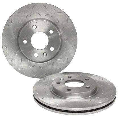 Front Slotted Dimple Drilled Brake Rotors for Cruze JG JH (2009–2017)