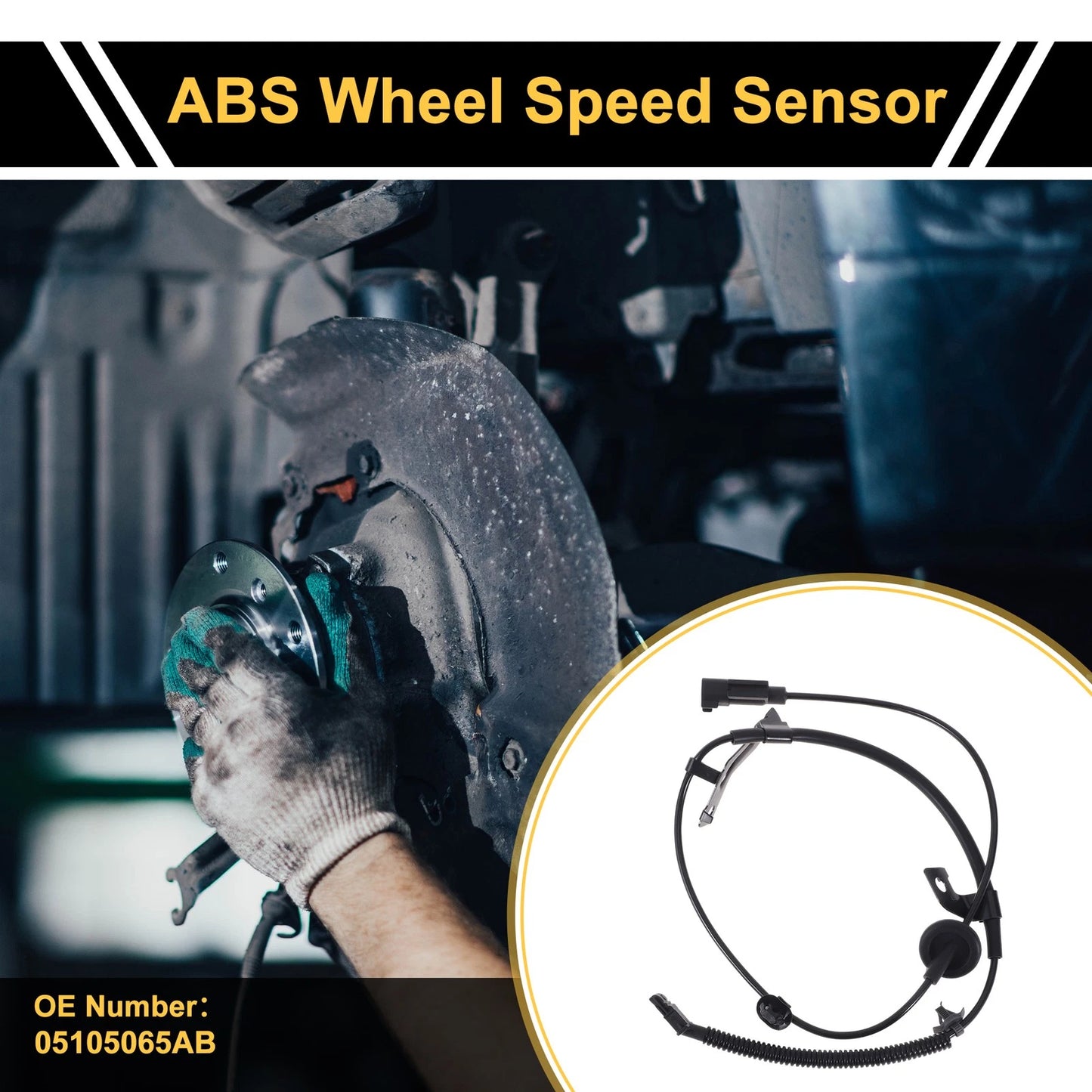 ABS Wheel Speed Sensor No. 05105065AB for Dodge Caliber (2007–2012)