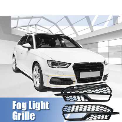 Pair Fog Light Grille Cover for Audi A3 S-Line (2014–2016)