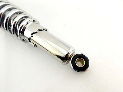350mm JBS Chrome Rear Shock Absorbers for Kawasaki KE125 (1982-1987)
