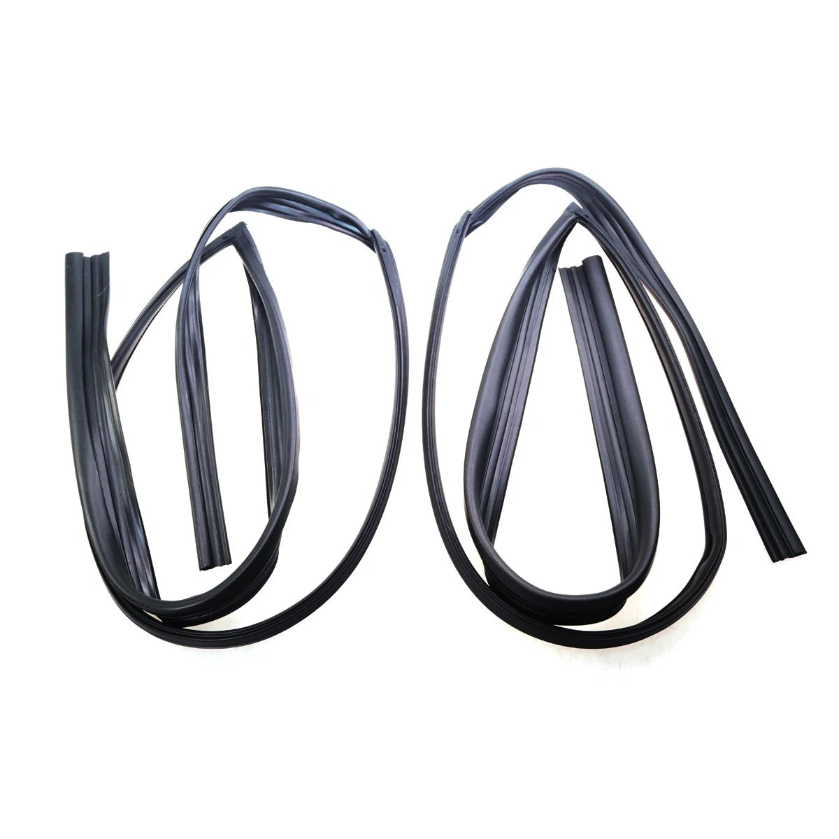 Set of 2 Front Door Glass Run Channel Seals for Honda Civic (1991–1995)