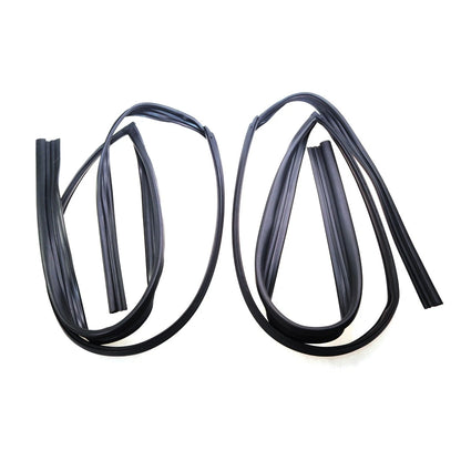 Set of 2 Front Door Glass Run Channel Seals for Honda Civic (1991–1995)