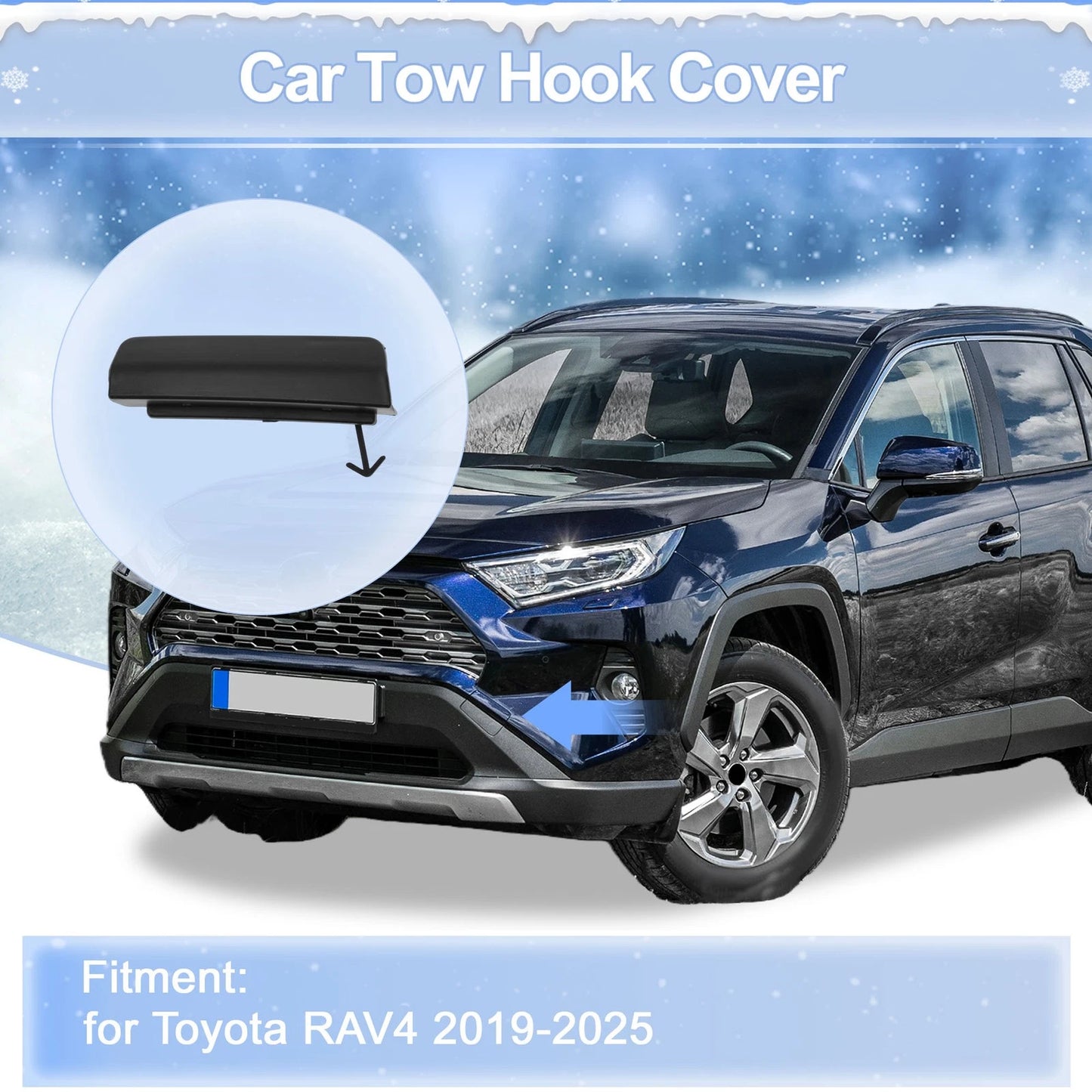 Tow Hook Cover Cap for Toyota Avensis (2015–2018) No. 5212705100