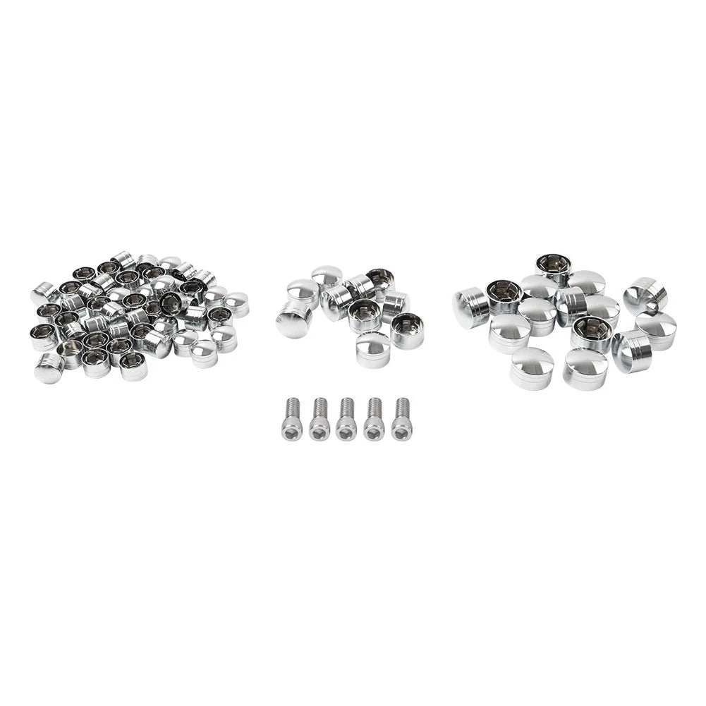 75X Engine Bolt Topper Cap Cover Kit Chrome for Harley Touring (2014–2023)