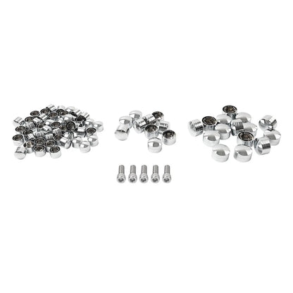 75X Engine Bolt Topper Cap Cover Kit Chrome for Harley Touring (2014–2023)