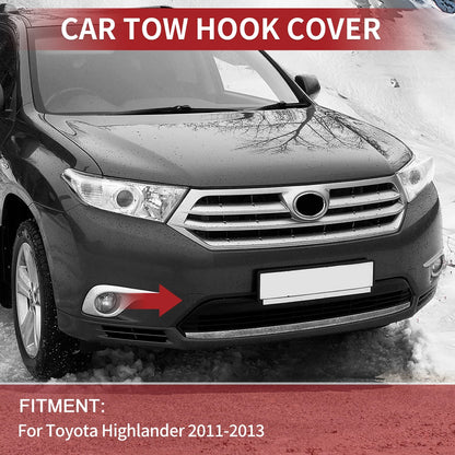 Tow Hook Cover Cap for Toyota Highlander (No. 521270E070) (2014–2019) Black