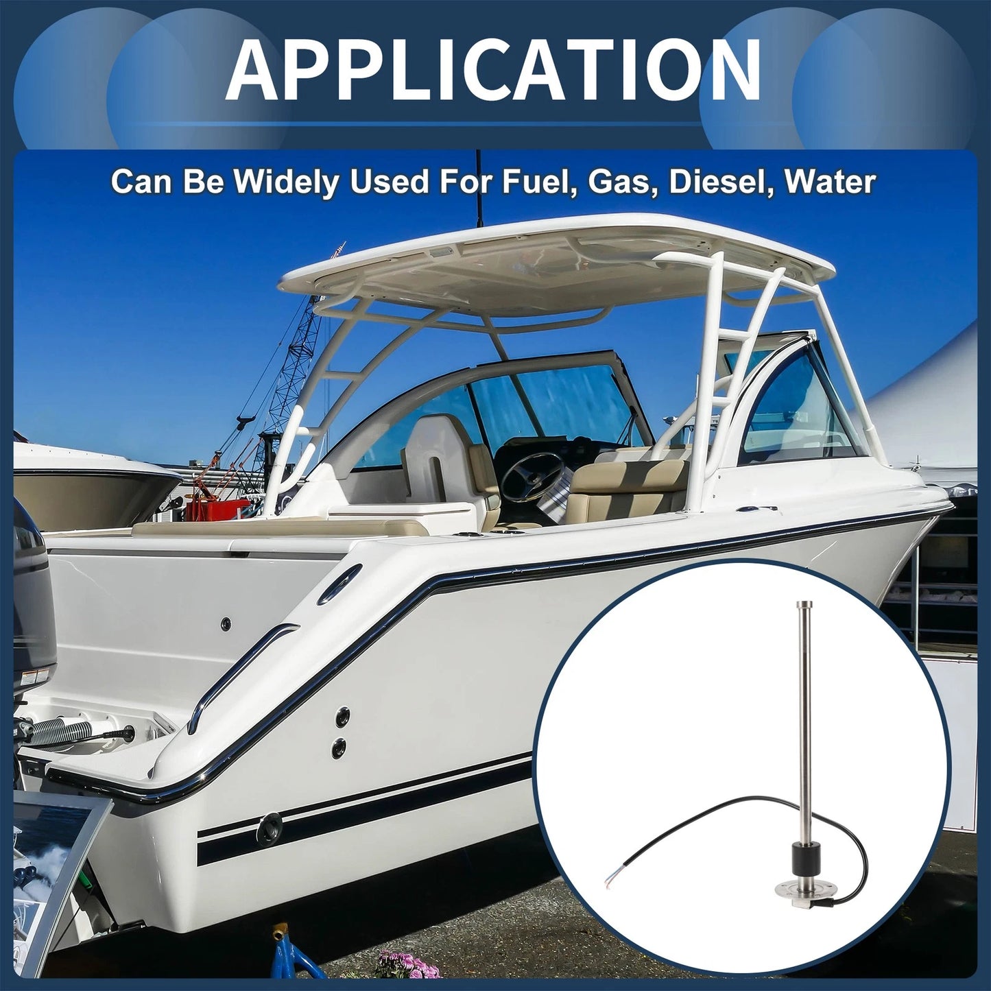 Fuel Sending Unit and Gauge Kit 240-33 Ohm 330mm for Boat Car Truck
