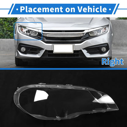 1 Pc Car Front Right Headlight Lens Cover for BMW X5/E70 (2008-2013) PC Clear