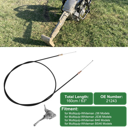 Throttle Cable for Multiquip-Whiteman J36 (Model 63") 21243